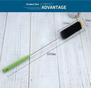 U-Shaped Nylon Glassware <b>Cleaning</b> <b>Brush</b> with Plastic Handle and Bendable Design Portable Wine Bottle Bristle <b>Brush</b> Lengthened - Product Image 6