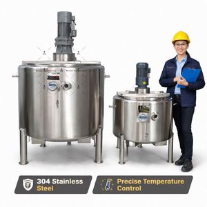 Stainless Steel Milk Pasteurizer Machine 100-1000L Batch Type Automatic Heating Cooling for Dairy Farm Use - Product Image 4