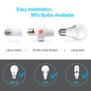 Soporte de bombilla inteligente Tuya WiFi E27 con sincronización remota y función de monitor de energía Compatible con Alexa y Google <span class=keywords><strong>Home</strong></span> en el momento de la compra - Product Image 4