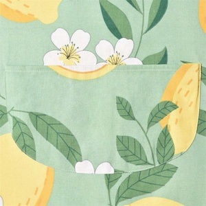Wholesale Custom Printed Floral Logo Washed Cotton <b>Kitchen</b> Cooking Bbq Sublimation Blank <b>Apron</b> - Product Image 3