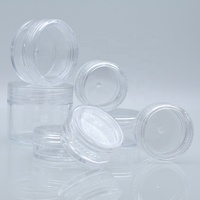 Pot en PS vide de 2,5 ml, 3 ml, 5 ml, 10 ml, 15 ml, 2,5 g, 3 g, 5 g, 10 g, 10 ml, 5 grammes – Petit pot rond en plastique pour échantillons cosmétiques