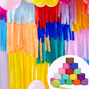 Serpentinas <span class=keywords><strong>de</strong></span> papel crepé DIY, papel arrugado <span class=keywords><strong>de</strong></span> colores <span class=keywords><strong>para</strong></span> <span class=keywords><strong>FONDO</strong></span> <span class=keywords><strong>DE</strong></span> BODA, pared, decoración <span class=keywords><strong>de</strong></span> fiesta <span class=keywords><strong>de</strong></span> <span class=keywords><strong>cumpleaños</strong></span> - Product Image 4