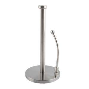 Adjustable Modern Kitchen <b>Circular</b> Design Minimalist Style Stainless Steel Free Standing Paper Holder Stand - Product Image 3