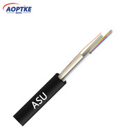 ASU PBT lâche Tube conducteur de verre fibre optique G652D monomode 24 câbles de base 80M longueur d'envergure