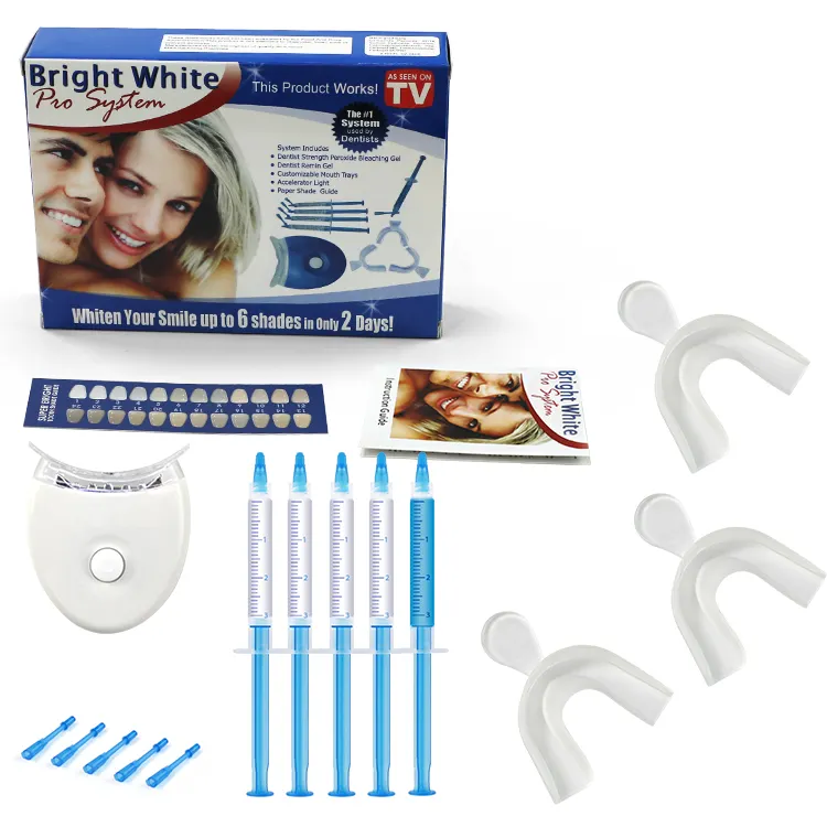 CE approved OEM professional bright white smile home teeth cleaning tool teeth whitening kit