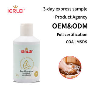 IERLEI OEM/ODM Eliminador de <span class=keywords><strong>Olor</strong></span> y Mal <span class=keywords><strong>Olor</strong></span> de <span class=keywords><strong>Pies</strong></span>, Amigable con la Piel, Detiene la Transpiración, Lavado de <span class=keywords><strong>Pies</strong></span> Perfumado Antibacteriano de 300 ml - Product Image 1