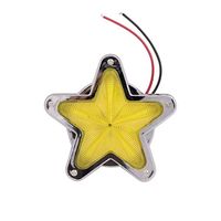Lámpara Indicadora Lateral para Camión de Servicio Pesado, 12-24V IP65, con Luz Intermitente Estable Tipo Estrella, en Oferta
