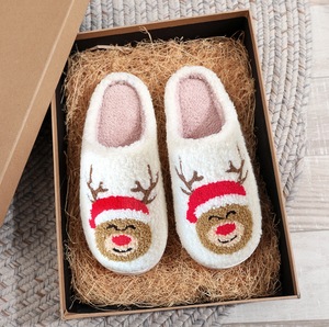 Femmes filles dames hiver Noël peluche polaire intérieur maison chaud pantoufle - Product Image 2