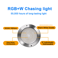 Высококачественный подводный светодиодный светильник Gouly 22W 24V RGBW из нержавеющей стали IP68 для встраиваемых бассейнов