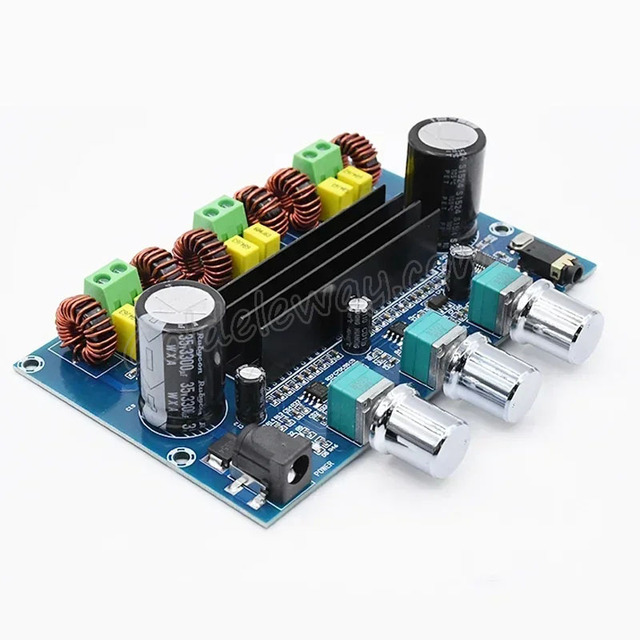 2*50W 100W Blue tooth 5.0 Dual IC TPA3116D2 Power Subwoofer Amplifier Board 2.1 Channel Stereo Equalizer Audio Amplifier Board
