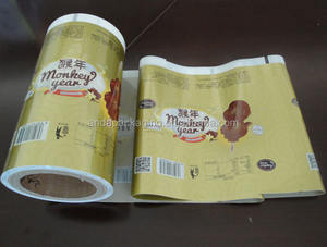 Fabrication d'emballage alimentaire en plastique métallisé mylar aluminium rouleau de film pour emballage de crème glacée en poudre biscuits - Product Image 6