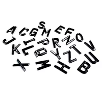 SM Nouveau modèle de bloc de lettres logo autocollant pour personnalisation de voiture, installation facile, usage unique, en PVC, pour coffre arrière, individuel
