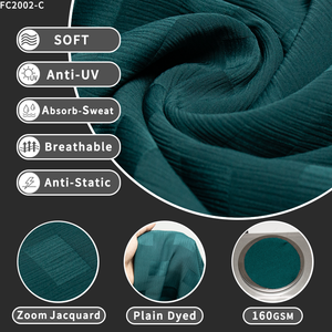 Abaya fabricante de alta calidad bastante multicolor/Negro Nida Zoom Jacquard tela suave teñido Dubai para vestido de mujer/Tiktok - Product Image 2