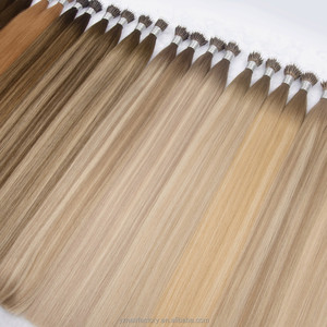 Extensions de cheveux russes teints, lisses comme des baguettes, 100 grammes, pointe plate, double épaisseur, pré-collées à la kératine, pointe en K, vente en gros - Product Image 3