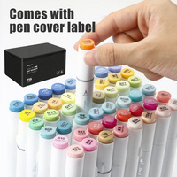 Papeterie d'artiste professionnelle, double pointe, 216 couleurs, ensemble de stylos marqueurs pour dessin, croquis, peinture, pour étudiants, coloriage