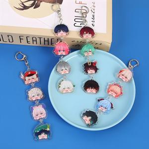 Porte-clés en plastique Genshin Impact, breloque créative de jeu, pendentif de dessin animé, ornement de sac à dos, vente en gros - Product Image 3