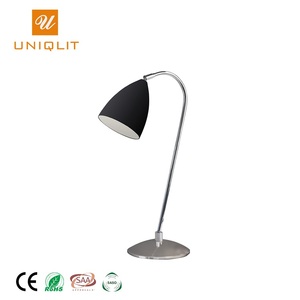 Haute Rentable E27 Noir Blanc Crème De Table En Fer Chromé Lumière - Product Image 1