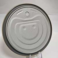 300 #   Capuchons de boîtes métalliques en aluminium chromé de 72,9 mm à ouverture facile pour l'emballage du saumon
