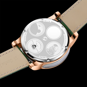 <span class=keywords><strong>Montre</strong></span> de luxe à quartz émaillée en cuir avec <span class=keywords><strong>mouvement</strong></span> analogique et cristal saphir, édition limitée Festival Dragon Action Doll - Product Image 6