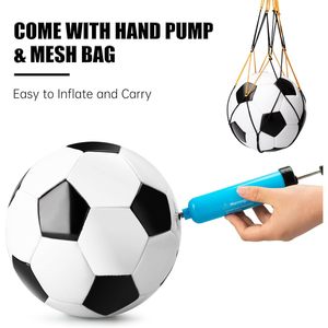 Innotoys Ballon de football taille 5 taille 4 taille 3 taille 2 en PVC dégonflé pour entraînement intérieur et extérieur pour enfants et adultes - Product Image 3