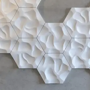 Paneles de pared 3d de piel sintética, paneles de pared para decoración de interiores