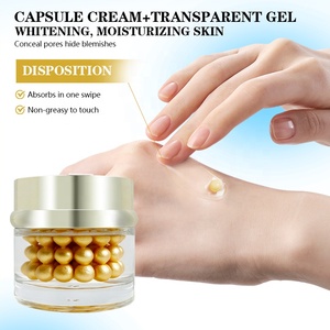 Crème Visage en Capsules Luxe à la Niacinamide, Vitamine C, Collagène et Acide Hyaluronique – Hydratant Anti-Âge, Éclaircissant et Raffermissant pour une Peau de Verre - Product Image 3