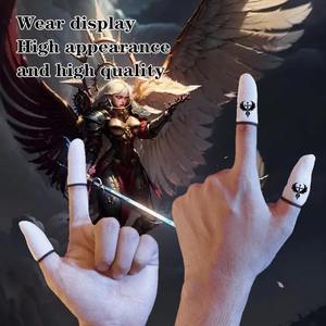 Du bout des doigts en tissu argenté, absorbant la sueur et antidérapant, empêche les contacts accidentels, un must pour les jeux mobiles e-sports - Product Image 3