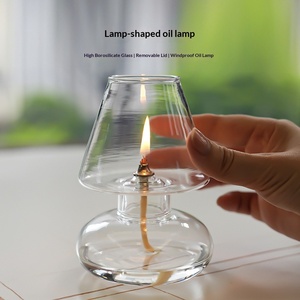 <span class=keywords><strong>Lampada</strong></span> <span class=keywords><strong>a</strong></span> Olio in <span class=keywords><strong>Vetro</strong></span> Fatta <span class=keywords><strong>a</strong></span> Mano Stile Nordico con Coperchio Antivento, Portacandele di Alta Qualità <span class=keywords><strong>per</strong></span> Arredamento Casa - Product Image 3