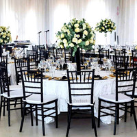Chaise Chiavari de luxe en métal blanc, personnalisable, nouveau modèle, prix abordable