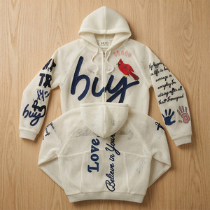 Custom Summer Air Mesh Zipper Hoodie 3D Breathable Casual Sport Streetwear Jacket Lightweight <b>Fishnet</b> High Quality Men's - Product Image 4