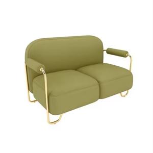 Ensemble de sièges de restaurant personnalisé, table à manger en marbre avec plateau doré et canapé pour café, salon de thé - Product Image 5