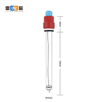 Électrode de capteur en verre de ph en ligne avec filetage PG13.5 connecteur S7/S8- BNC pour piscine de traitement des eaux usées OEM personnalisé