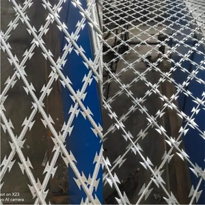 Rete di isolamento dei confini 50x100mm 40x80mm doppio filo rasoio filo spinato recinzione saldata rasoio filo spinato rete metallica - Product Image 1