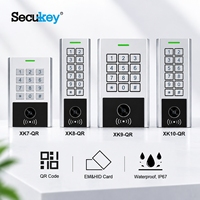 Lecteur de clavier OSDP avec code QR, carte RFID, système de contrôle d'accès par PIN, étanche IP67, boîtier métallique, contrôleur d'accès de porte Wiegand