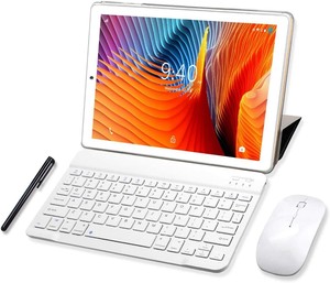Tablette Tactile 10 Pouces 4G LTE Android 9.0 Certifié par Google GMS Tablette PC 64Go <span class=keywords><strong>4Go</strong></span> de RAM, Bluetooth, GPS, WiFi, Type C - Product Image 1