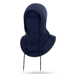 Motorcycle Windproof Face Mask 3 In 1 Warm Riding Headgear Full Face Neck Cover Drawstring Fleece Neck Warmer Hat Unisex - Product Image 1