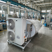 En stock – Cuve de refroidissement en acier inoxydable 304 pour la conservation du lait et la fermentation – Réservoir de stockage pour la transformation alimentaire et les exploitations laitières (laitier cru)