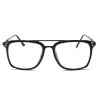 Classique grand carré à la mode lunettes photochromiques Prescription lunettes de soleil en métal femmes hommes lunettes de lecture bifocales