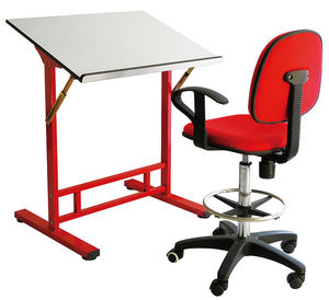 Scrivania Pieghevole Moderna Regolabile in Altezza con Piano Ribaltabile e Inclinabile per Artisti, Studenti, Architetti, per Ufficio e Casa - Product Image 2