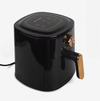 Friteuse à air intelligente 1400W pour la maison, 4-6L, sans huile, électrique, numérique, four à air chaud, pour une cuisine saine
