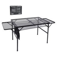 Table de camping pliante pour pique-nique en plein air, jardin, avec sac de rangement et de transport, portable, pour fête, jardin, barbecue