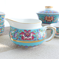 Service à thé en céramique et porcelaine, 10 pièces, ensemble de tasses à thé Gongfu avec plateau, pour la maison, le bureau, cadeau
