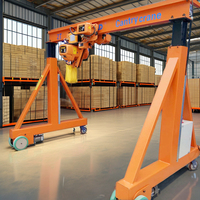 Grue à portique intérieure réglable en hauteur personnalisée, 500 kg, 1000 kg, 2000 kg, 3000 kg, grue à portique sur chenilles, 5 tonnes