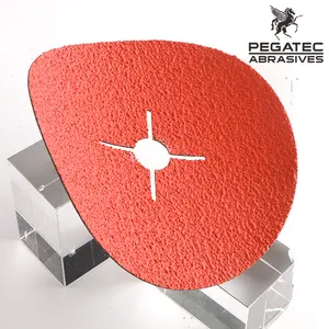 7" Ceramic Fiber Disc Resin VSM Abrasive Disks For Grinding Polishing Metal
