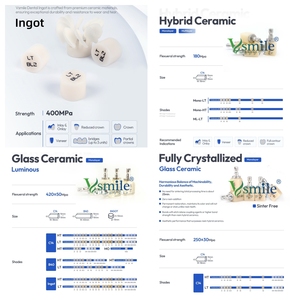 Vsmile عالية الجودة هت Lt سبائك ضغط الأسنان مواد طب الأسنان كتل ضغط ليثيوم ديسيليكات لمختبر الأسنان - Product Image 2