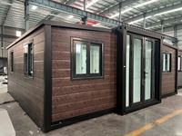 Maison préfabriquée extensible de luxe 20FT 30FT 40FT avec 2 chambres, toilettes et salle de bain - Design moderne, mobile pour hôtel, parc extérieur