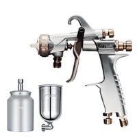 Pistolet de pulvérisation HVLP industriel à alimentation sous pression pour l'aérospatiale, 1000 ml/min, en aluminium moulé sous pression, buse 1,2-1,6 mm, gobelet de peinture 400-1000 ml