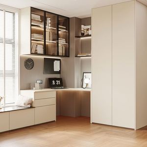 Meubles de bureau modernes et minimalistes Santopova : Rangement et espace de travail intégrés - Product Image 1