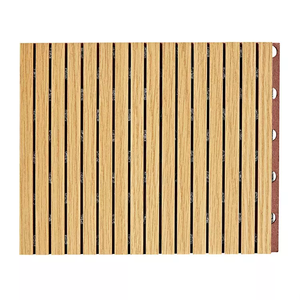 MDF rãnh tấm Acoustic rãnh bằng gỗ tấm âm thanh melamine Hội Đồng Quản trị rãnh gỗ tấm cho tường trần - Product Image 2