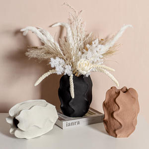 Personalized <b>Coconut</b> Wax Art Wave Handmade Non-Toxic Nordic Style Home Warming Vase Living Room Bedroom Tabletop Ornament - Product Image 2